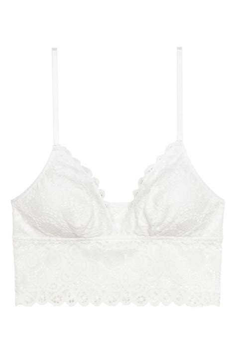 white padded bralette.